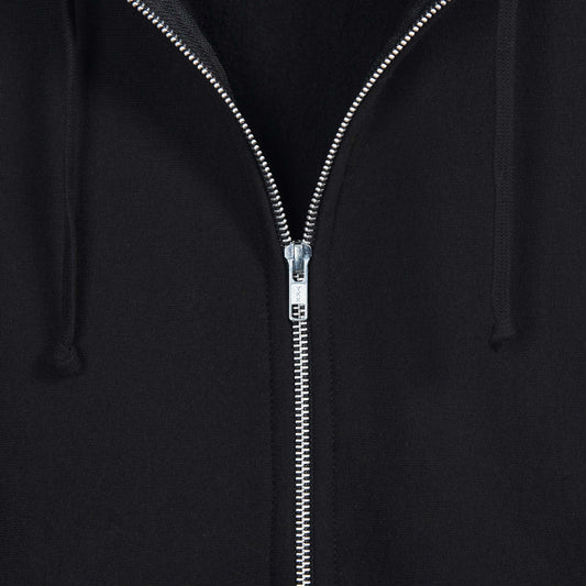 Premium Zip-Up Hooded Sweatshirt - Black