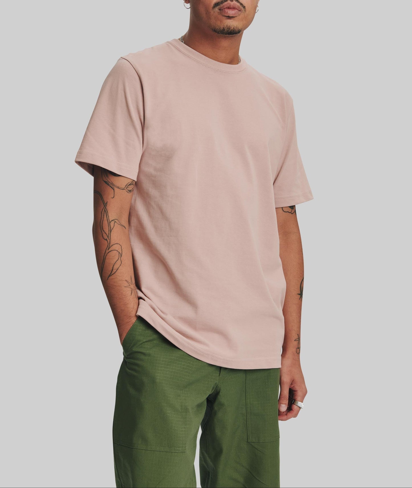 Classic Heavyweight Combed Cotton T-Shirt - Dusty Rose