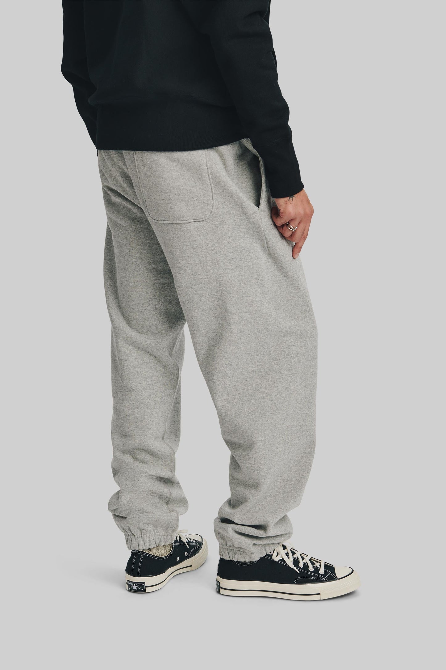 Classic Heavyweight Cotton Sweatpant - Heather Grey