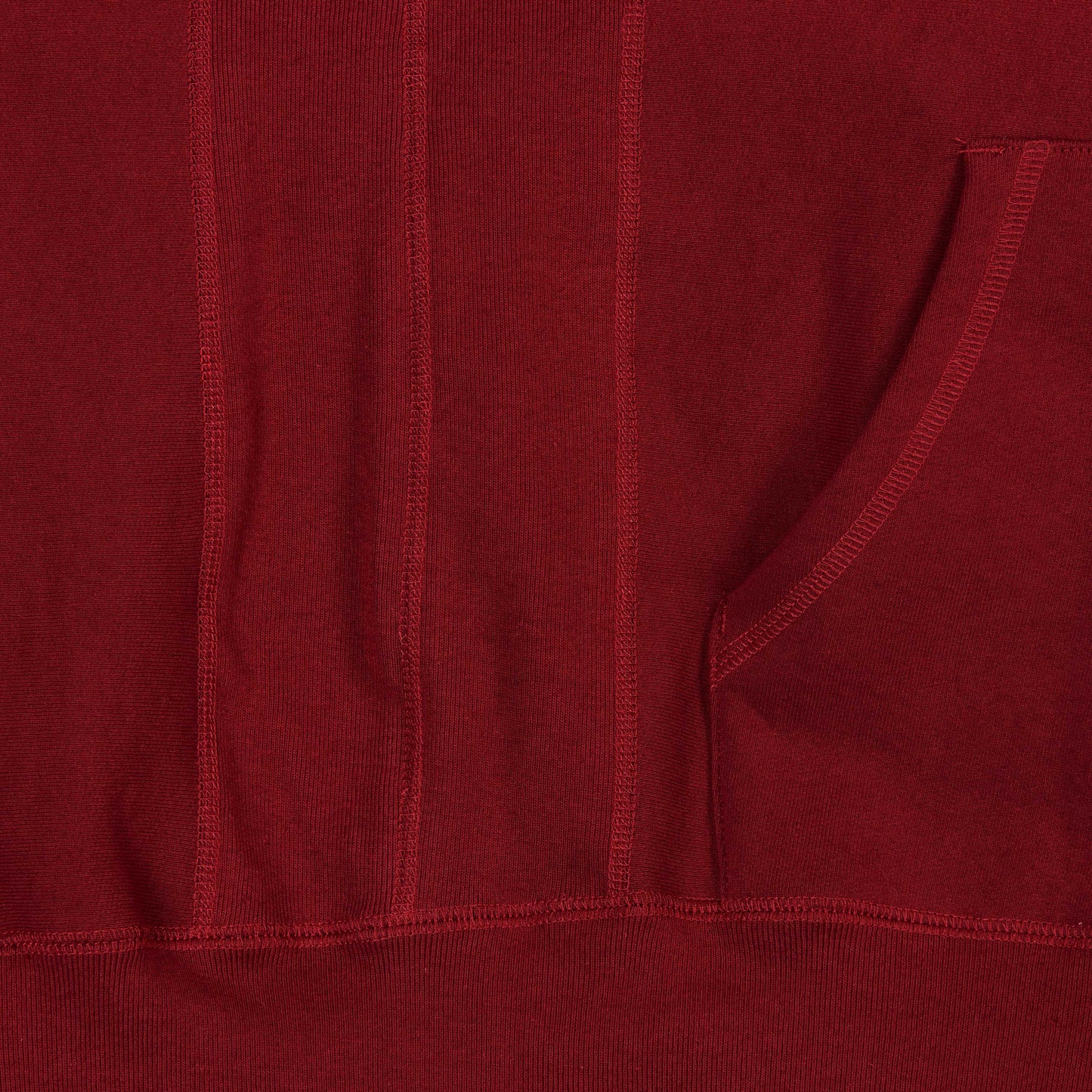 Pullover Hooded Sweatshirt - Burgundy