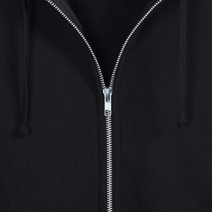 Premium Zip-Up Hooded Sweatshirt - Black