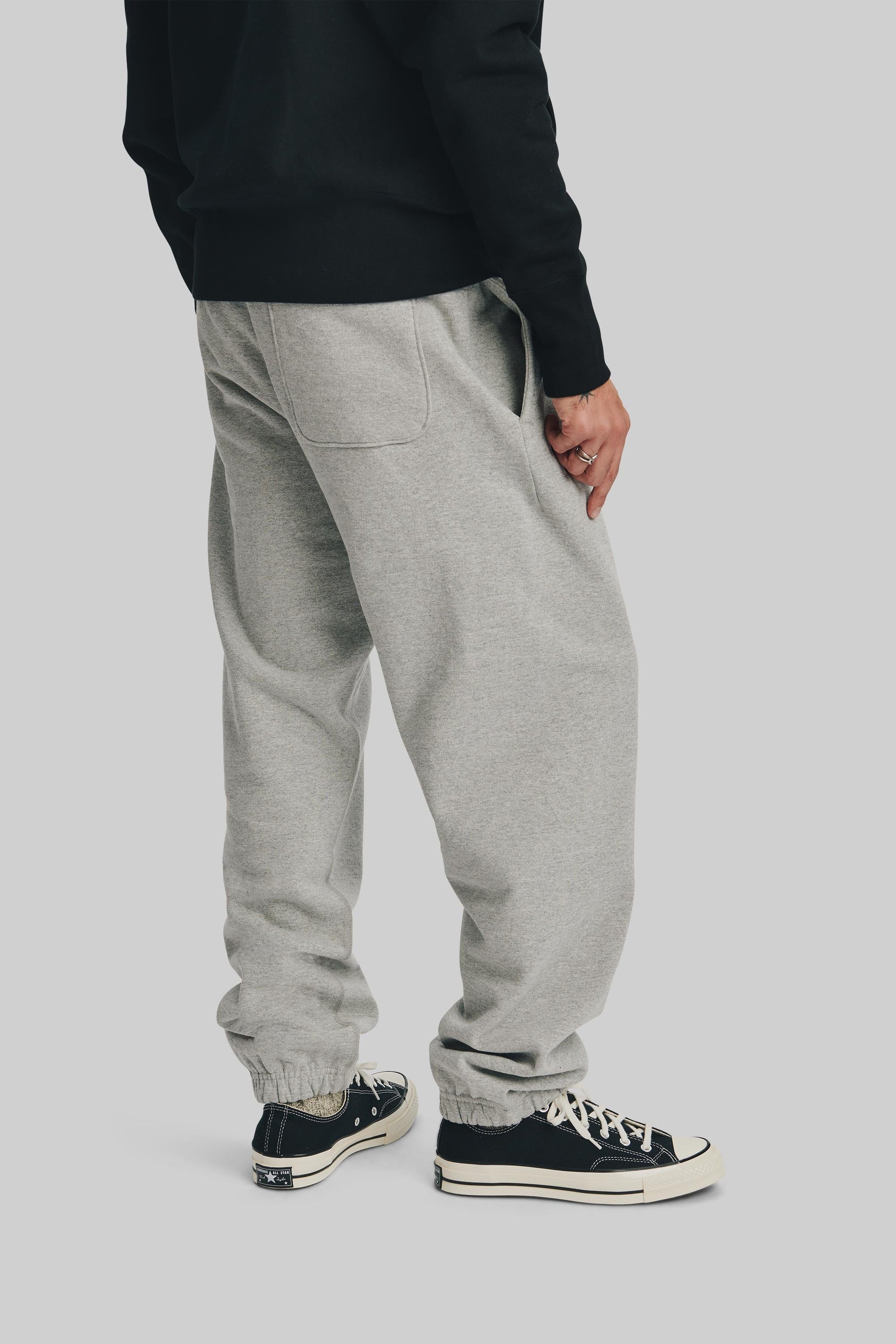Classic Heavyweight Cotton Sweatpant - Heather Grey