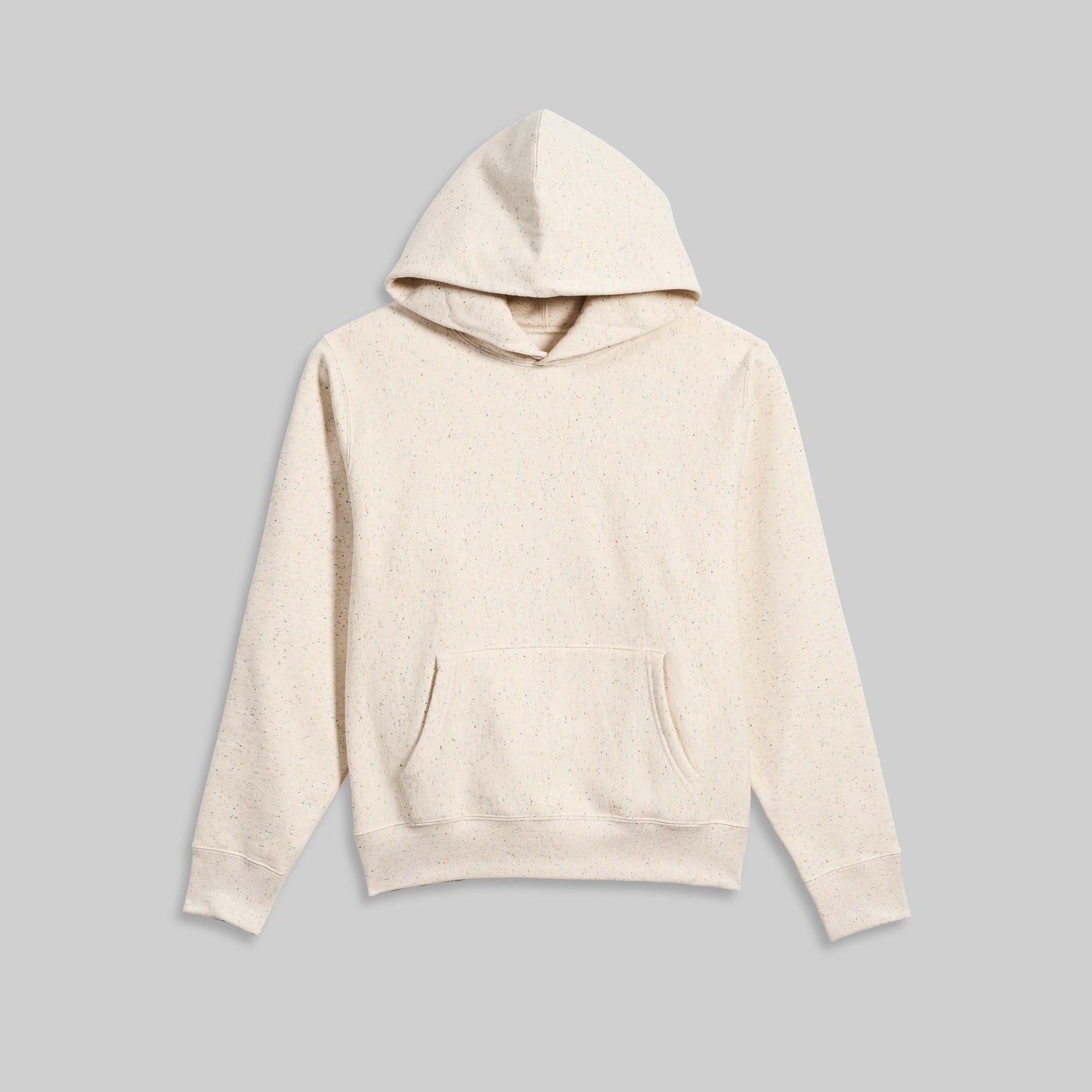 Relaxed Fit Pullover Hooded Sweatshirt - Natural Speckle