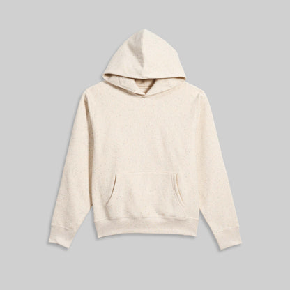 Relaxed Fit Pullover Hooded Sweatshirt - Natural Speckle