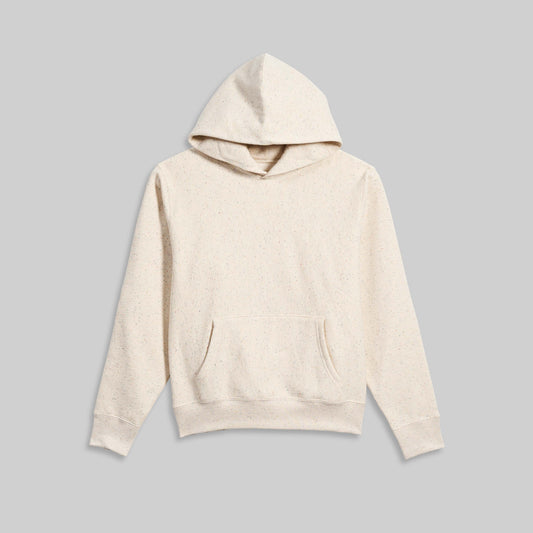 Relaxed Fit Pullover Hooded Sweatshirt - Natural Speckle