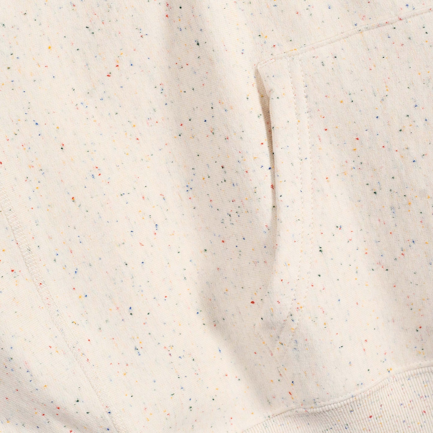 Relaxed Fit Pullover Hooded Sweatshirt - Natural Speckle