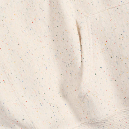 Relaxed Fit Pullover Hooded Sweatshirt - Natural Speckle